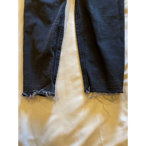SPANX Ankle Skinny Distressed/Torn, Black Jeans Jeggings-Med - Picture 7 of 9